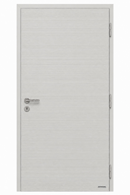 Межкомнатная дверь Hormann BaseLine 900x2000 мм, Рифленая поверхность Duradecor (Светло-серый (RAL 7035), Гладкое полотно) Межкомнатная дверь Hormann BaseLine 900x2000 мм, Рифленая поверхность Duradecor (Светло-серый (RAL 7035), Гладкое полотно)