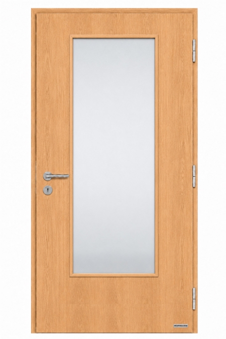 Дверь межкомнатная Hormann BaseLine 900x2000 мм, Натуральный шпон (Дуб натуральный, Вырез под остекление (LA)) Дверь межкомнатная Hormann BaseLine 900x2000 мм, Натуральный шпон (Дуб натуральный, Вырез под остекление (LA))