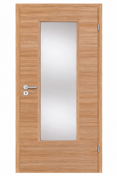 Межкомнатная дверь Hormann BaseLine 800x2100 мм, Натуральный шпон (матовый, Listello) (Белый дуб, Вырез под остекление (LA)) Межкомнатная дверь Hormann BaseLine 800x2100 мм, Натуральный шпон (матовый, Listello) (Белый дуб, Вырез под остекление (LA))