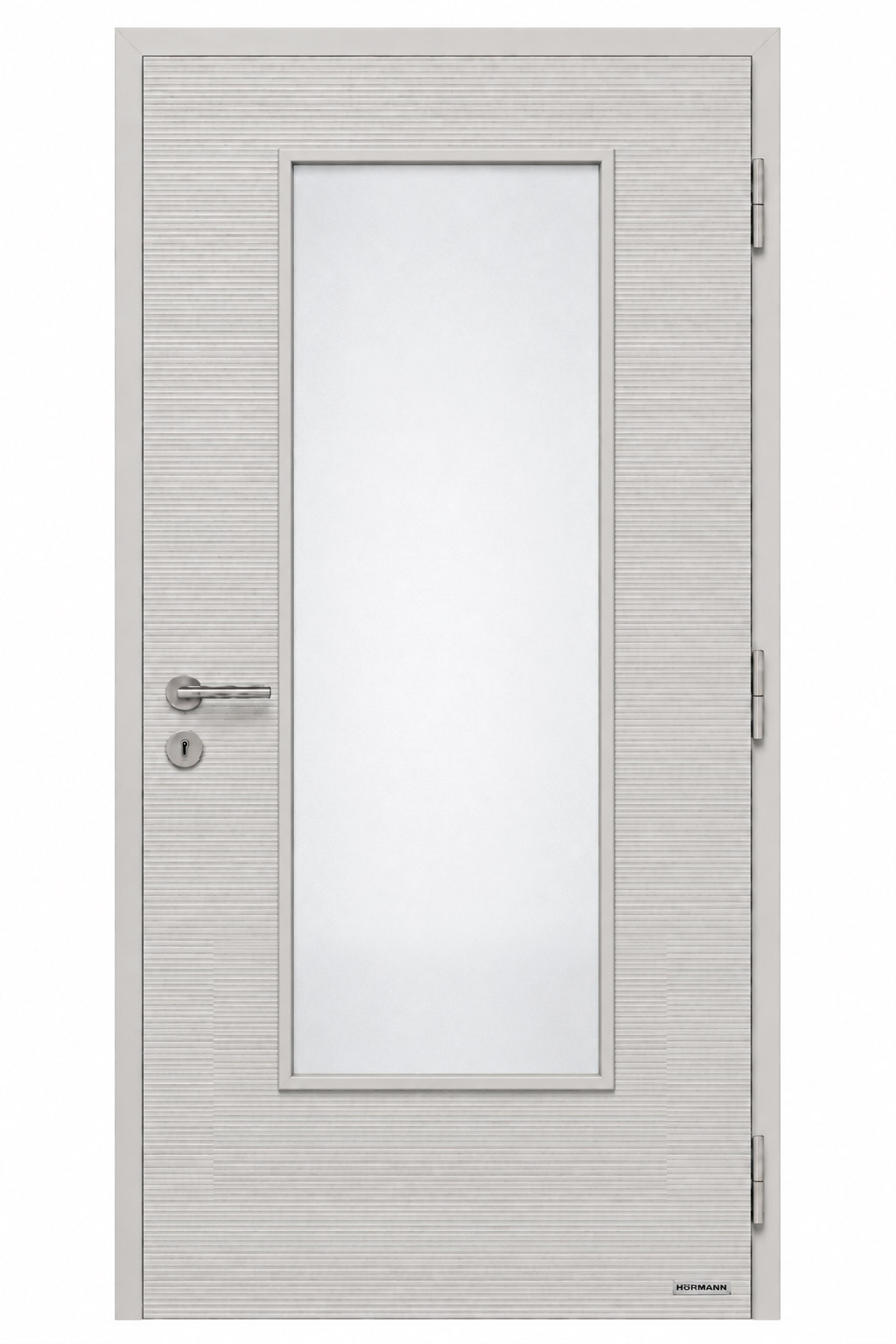 Дверь межкомнатная Hormann BaseLine 700x2000 мм, Рифленая поверхность Duradecor (Светло-серый (RAL 7035), Вырез под остекление (LA)) Дверь межкомнатная Hormann BaseLine 700x2000 мм, Рифленая поверхность Duradecor (Светло-серый (RAL 7035), Вырез под остекление (LA))
