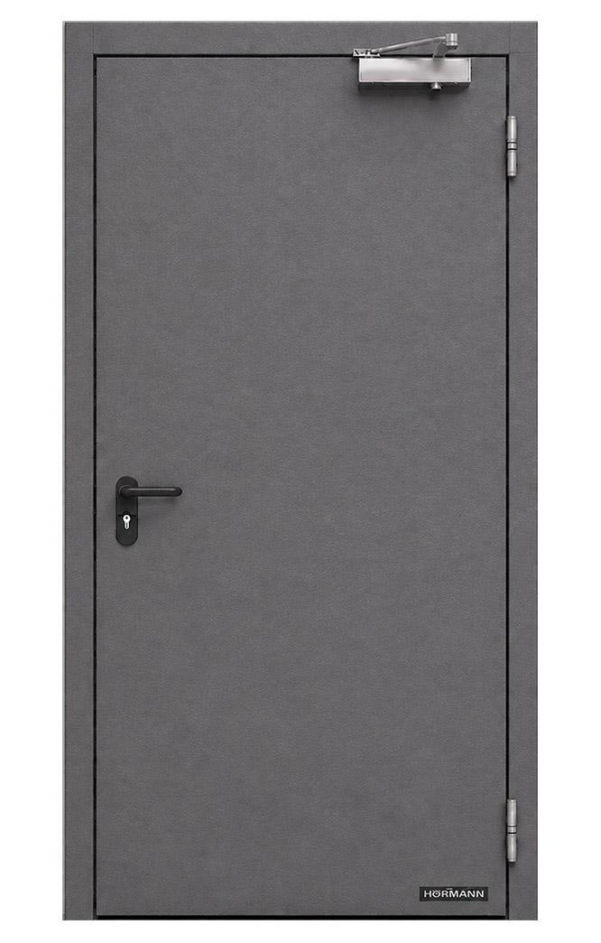 Противопожарная дверь Hormann HC60N 1-створчатая глухая 1200x2200 мм Отделка Silkgrain 3D Противопожарная дверь Hormann HC60N 1-створчатая глухая 1200x2200 мм Отделка Silkgrain 3D