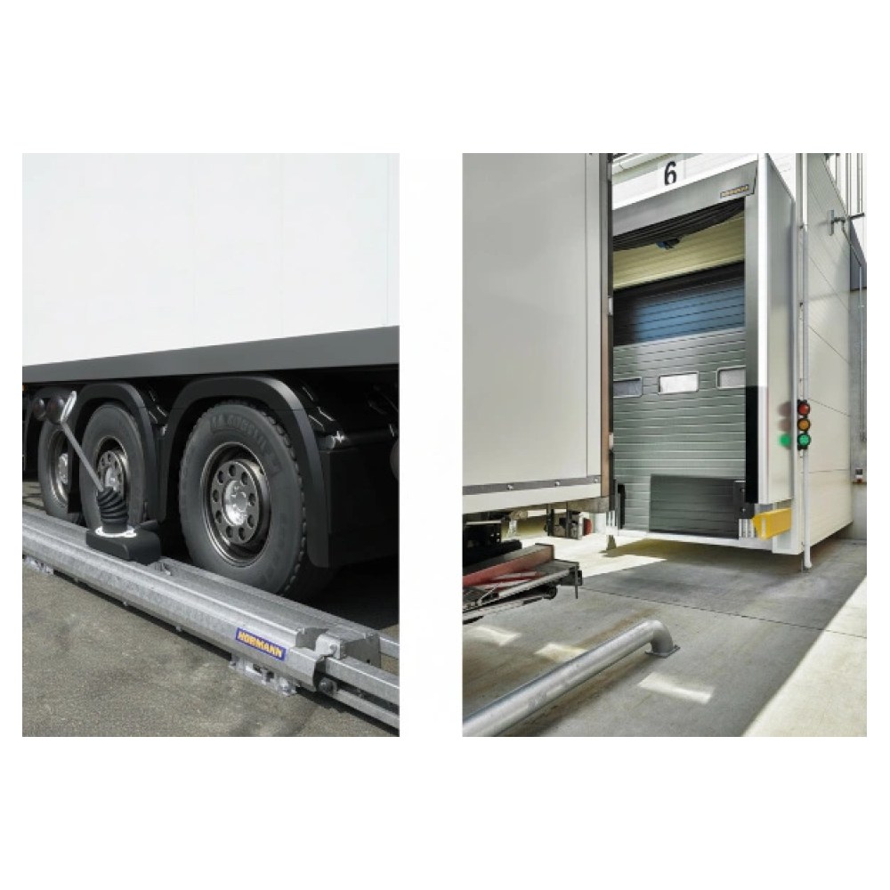 Комбинация Hormann DAP + AWB — система стыковки и блокировки колес
