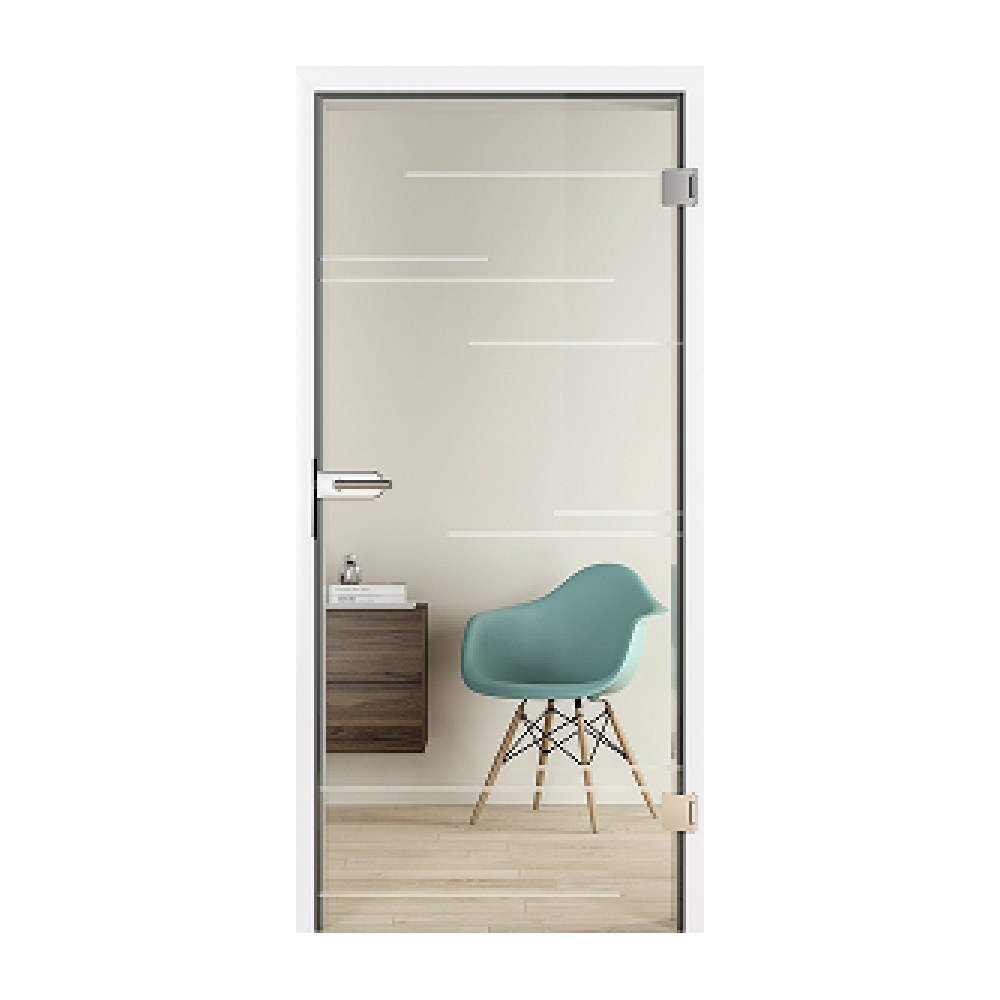 Стеклянная межкомнатная дверь Hormann GlassLine, мотив GrooveGlas 50